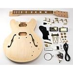 Guitar Kit - E - Semi Hollow Gold, Mahogany