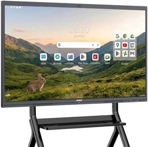 JAV 86 Inch Smart Board 4K UHD Interactive Whiteboard with EDLA Certification Built-in Android OS for Classroom Office Home Digital Display 8+128 GB for Hybrid Work (86 Inch)