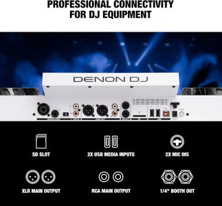 Denon DJ SC LIVE 4 White DJ Controller – 4-Deck Performance