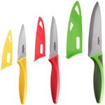 Zyliss 3-Piece Knife Value Set - Stainless Steel Knife Set - Utility, Paring and Serrated Paring Knives - Travel Knife Set with Safety Kitchen Blade Guards - Dishwasher & Hand Wash Safe - 3 Pieces