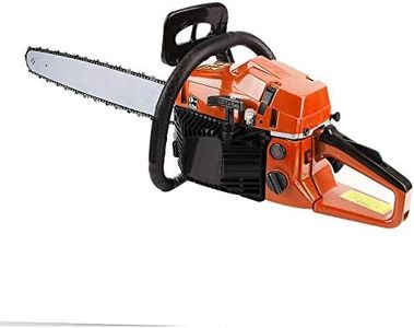 Tronçonneuse à essence avec moteur 2 temps, bois jardin démarrage rapide système antivibrant,2 chaînes (58cc 50cm)