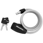 Master Lock 8109D Compact Cable Lock, Silver, 5-Foot X 5/16-inch