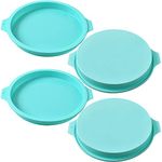 Newk Silicone Round Cake Mold, 4 Packs Silicone Disc Like Mold for Cake, Resin Coasters, Handmade Soap – 8”