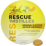 Rescue Remedy Bach RESCUE PASTILLES, Orange and Elderflower Flavour, Lozenges, Natural Flower Essence, Vegetarian, Gluten and Sucrose-Free, 35 Count (Pack of 1)