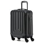 Flight Knight Premium Hard Shell Lightweight Cabin Suitcase - 8 Spinner Wheels - Built-in TSA Lock & USB Port - Luggage Approved for Over 100 Airlines Including Ryanir (Priority) - 55x40x20cm