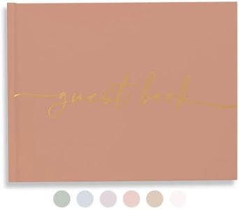Lamare Blank Page Wedding Guest Book – Polaroid Guest Book for Wedding Reception, Baby Shower, Birthday, Bridal Shower and Special Event Guestbook – A Stylish Sign in Book for Party