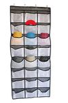 24-Pocket Over the Door Hat Storage Organizer Rack for Baseball Caps