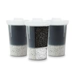 Santevia MINA Alkaline Water Filter Value Pack | 3-Pack At Home Water Pitcher Filter Adds Minerals and Makes Alkaline Water | Chlorine and Lead Water Filter| Made In North America