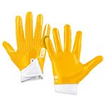 Grip Boost Stealth Solid Color Football Gloves Pro Elite - Adult (Yellow/White, Small)