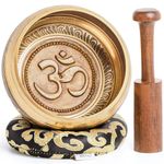 Hihealer Tibetan Singing Bowls Set 100% Nepal Handmade Large Sound Bowl with Instructions, Mallet, Cushion, Gift Box; Meditation, Yoga, Chakra Healing, Self Care Gifts for Women Men