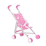 Dolly Tots Single Stroller | Toy Dolls Buggy | Baby Doll Pushchair | Childrens Baby Doll Stroller Toy Umbrella Fold Stroller | Role Play Toy Dolls Buggy Pushchair | Ages 2+