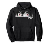 "Anime" in Japanese Characters Kawaii Eyes Face Pullover Hoodie