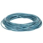 2mm Genuine Round Leather Cord Strips for Bracelets, Necklaces, Beading, and Other Jewelry Making – 10 Yards / 9.1 Meters – Light Blue