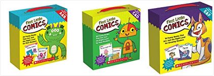 Scholastic First Little Comics Parent Packs Set (3 Packs) Levels A & B, Levels C & D, Levels E & F
