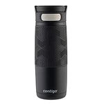 Contigo Transit Autoseal Travel Mug, Stainless Steel Thermal Mug, Vacuum Flask, Leakproof Tumbler, Coffee Mug with BPA Free Easy-Clean Lid, Matte Black, 470 ml