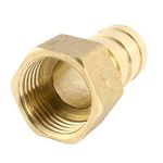 sourcingmap 1/2 BSP Female to 16mm Hose Barb Air Fuel Gas Pipe Quick Connector