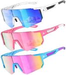 QALLY 3 Pack Kids Sunglasses Youth 
