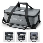 NEEWER Carrying Bag with Movable Foam Padded for Studio Light Vision 4 ML300 CB60 CB60B RGB CB60 MS60B MS60C MS150B, Durable Oxford Cloth Transit Bag Travel Case with Shoulder Strap & Handle, PB5