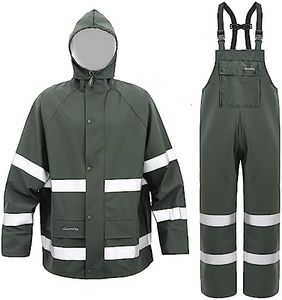 VUVEA Rain Suit For Men & Women Waterproof Heavy Duty Rain Gear Outdoor Work Fishing Jacket & Trouser Raincoats