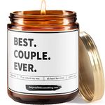 Best Couple Ever Handmade Soy Candle ; His and Hers Engagement Gift Idea, Anniversary Present for Him, Her, Wedding Anniversarries Candle for Husband, Wife, Girlfriend, Boyfriend