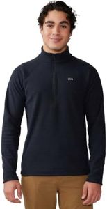 Mountain Hardwear Men's Summit Grid 1/2 Zip, Black, X-Large