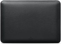 Comfyable Laptop Sleeve 13 Inch Compatible with MacBook Air (M3 M2 M1, 2024-2018), MacBook Pro 13-in (2022-2016) - Slim Protective Faux Leather Case w/Magnetic Closure (Model #s A2338 A2337), Black