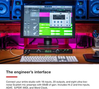 Focusrite Scarlett 18i20 4th Gen USB Audio Interface – 18-In/20-Out