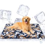 Foodie Puppies Cooling Mat (Army Print - Extra Large) for Dogs | Pressure Activated Gel No Need to Freeze - Keep Your Pet Cool No Water or Refrigeration Needed | Use Indoors (93 x 78 cm)