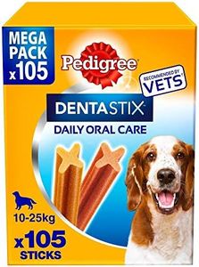 Pedigree DentaStix Daily Dental Chews Medium Dog 10-25kg 105 Sticks