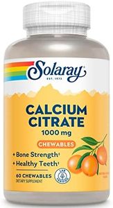 Solaray Solaray Calcium Citrate 100Mg | Calcio Citrato | Naranja | 60 Masticables 60 Unidades 200 g