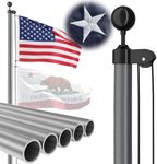 FFILY Heavy Duty Flag Pole - 25 FT 