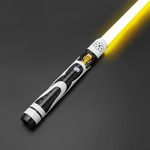 7Kwars FX Light Saber, Motion Control 27 Sound Fonts with Infinite 12 Color Changing, Premium Metal Hilt Light Saber for Kids Movie Fans Cosplay Party Birthday Present