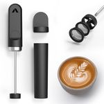 Subminimal NanoFoamer V2 Handheld Milk Foamer | Make Premium Barista-Style Coffee Drinks at Home | AA Battery Powered Foamer for Cappuccino, Latte, Hot Chocolates and More