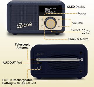 Roberts Revival PETITE2 Digital Radio – Midnight Blue