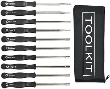 Hippotech - Kit di Cacciaviti per la Regolazione del Carburatore, 10 Pezzi, Kit di Strumenti per Regolare i Comuni Carburatori di Piccoli Motori a 2 Tempi
