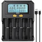 EBL 18650 Battery Charger with Disc