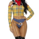 Forplay 559606 Playtime Sheriff Sexy Cowboy Movie Character Costume Woody Adult Sized, Yellow, M/L