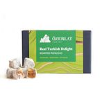 Roasted Pistachio Turkish Delight by Ozerlat - Luxury Gourmet Artisan Dessert Sweets with Antep Pistachios, Vegan & Gluten Free, Premium Gift Box, 200g