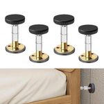 YUHENGCT Headboard Stoppers for Wall, Adjustable Threaded Bed Frame Anti-Shake Tool to Prevent Sliding No Squeak Headboard stoppers, Bedside Headboards 4pc