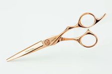 KRAFTPRO REINVENTED Roseline Barber Hair Cutting Scissor (6") Gold Finish With Pouch/Screw Cleaning Cloth & Oil, 15 X 4 Cm