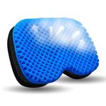 NEW-Vi Anti-Slip Kayak Seat Cushion - Waterproof Thicken Gel Boat Kayak Canoe Rowing Stadium Pad for Sit in Kayak Chair Lifetime Kayak Accessories Equipment Gear for Fishing Kayak,Blue