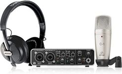 Behringer U-PHORIA STUDIO PRO Complete Recording Bundle with High-Definition USB Audio Interface, Condenser Microphone, Studio Headphones and More