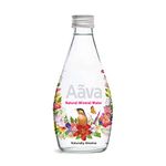 Aava Natural Mineral Water 250 ml Glass Bottle (Naturally Alkaline ; Origin Aravalli Range; pH 8+; Benefits of Calcium and Magnesium) (Pack of 8)