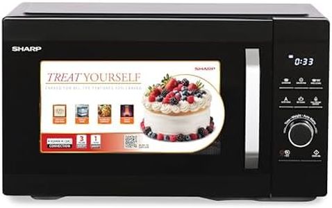 SHARP 29L Convection Microwave Oven (R929KNK, Black, Healthy Fry with Zero Oil, Stainless Steel Cavity, Vapour Clean) JAPAN TECHNOLOGY