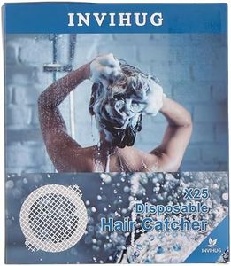 25 Pack Disposable Shower Drain Hair Catcher， Dog Hair Catcher Shower Drain Cover for Showers &Bathtubs Mesh Stickers，Mesh Filter Sink Strainer Stickers