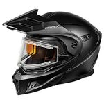 Castle CX950 V2 Modular Snow Helmet w/Electric Shield Matte Black MD