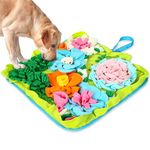 PUHOHUN Snuffle Mat for Dogs, Interactive Feeding Game Toy for Dogs, Pet Foraging Mat for Smell Training Dog Toy for Large & Small Dogs(50 x 50cm)