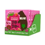 BEAR Raspberry Yoyos - Dried Fruit Rolls - Healthy - Vegan - 20g (30 packs)