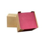 JEBBLAS Cocktail Napkins with A Box As Holder, Disposable Beverage Bar Napkins. Red Linen Feel Square Napkin for Party, Wedding, High Quality，8inch x 8inch, 60 Pcs/Box, Total 2 Boxes