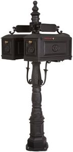 Better Box Mailboxes Decorative Residential Curbside Cast Aluminum DOUBLE Mailbox Black Authentic * Original * Exclusive